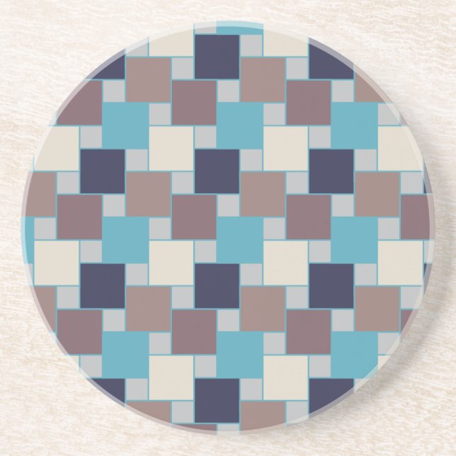 Porta-copos De Arenito Pavão na praia (Frente)