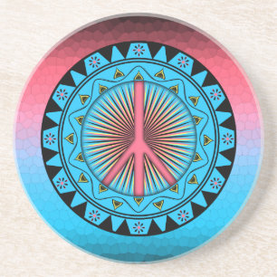 Porta-copos De Arenito Paz ~ Sun