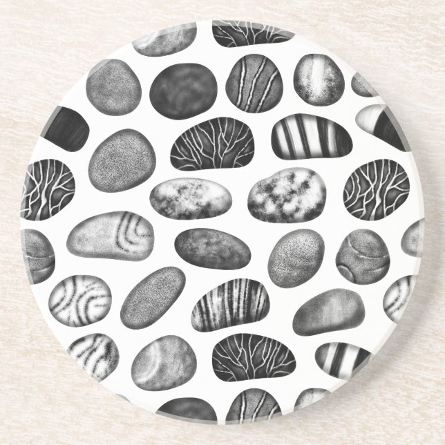 Porta-copos De Arenito Pebble Pattern (Frente)