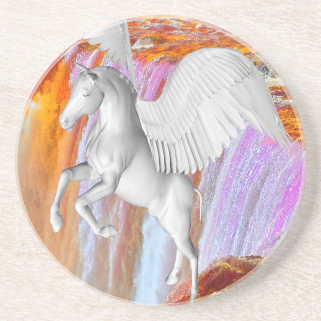 Porta-copos De Arenito Pegasus (Frente)