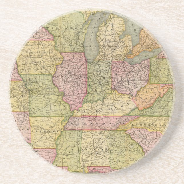 Porta-copos De Arenito Pensilvânia 6 (Frente)