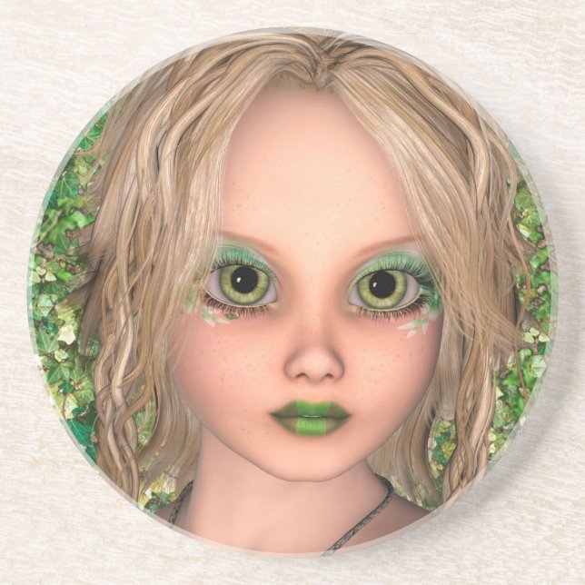 Porta-copos De Arenito Pequena Fada (Frente)