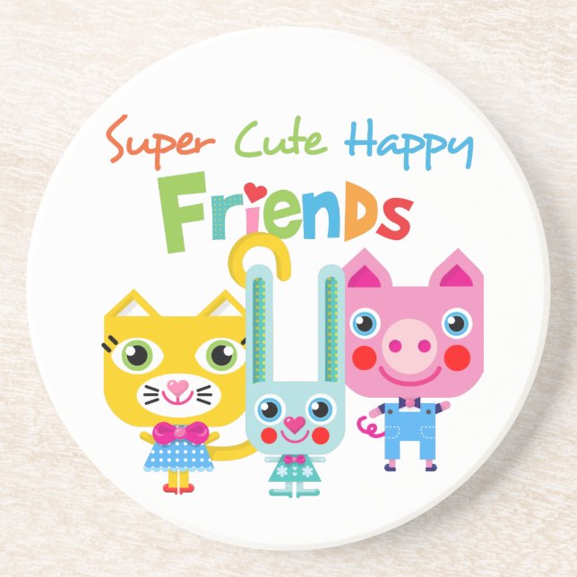 Porta-copos De Arenito Personalize o produto (Frente)