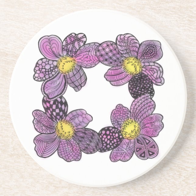 Porta-copos De Arenito pollywollydoodles (Frente)