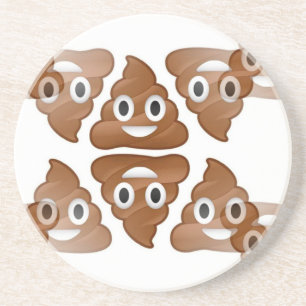 Porta-copos De Arenito poop emojis