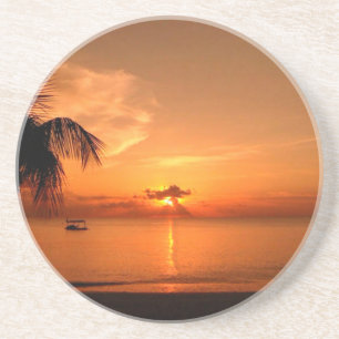 Porta-copos De Arenito Pôr do Sol de Verão