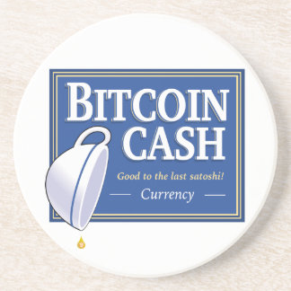 Porta-copos De Arenito Portas copos ao último Satoshi do dinheiro de