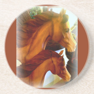 Porta-copos De Arenito portas copos de égua e pônei