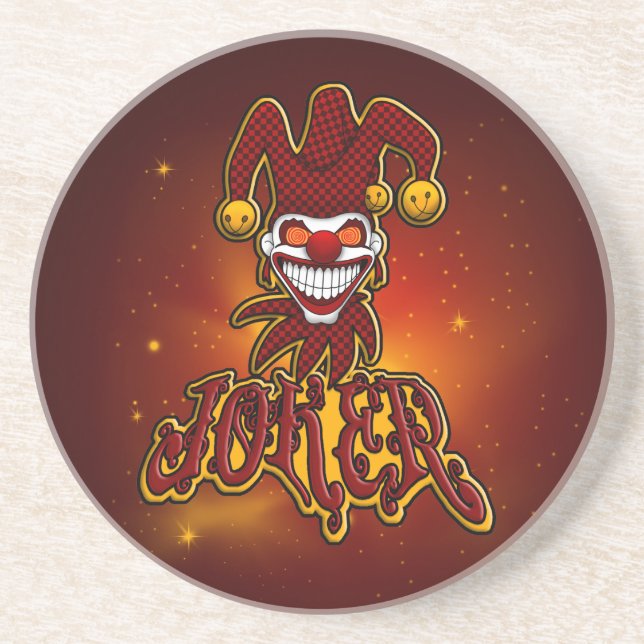 Porta-copos De Arenito Portas copos de Joker (Frente)