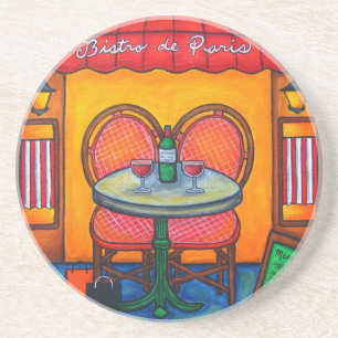 Porta-copos De Arenito Portas copos de Paris Bistro por Lisa Lorenz