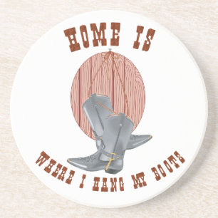 Porta-copos De Arenito Portas copos de Rodeio de Cavalo de Cowboy Ocident