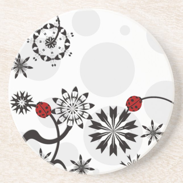 Porta-copos De Arenito Portas copos do joaninha (Frente)