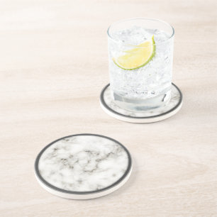 Porta-copos De Arenito Portas copos do mármore da borda do peltre da