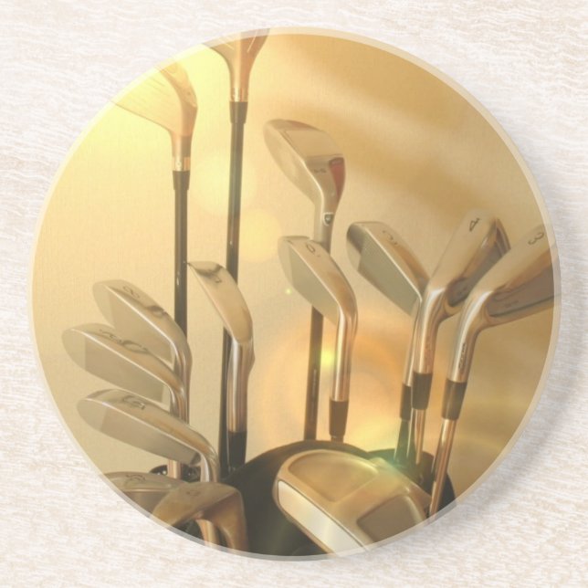 Porta-copos De Arenito Portas copos dos clubes de golfe (Frente)