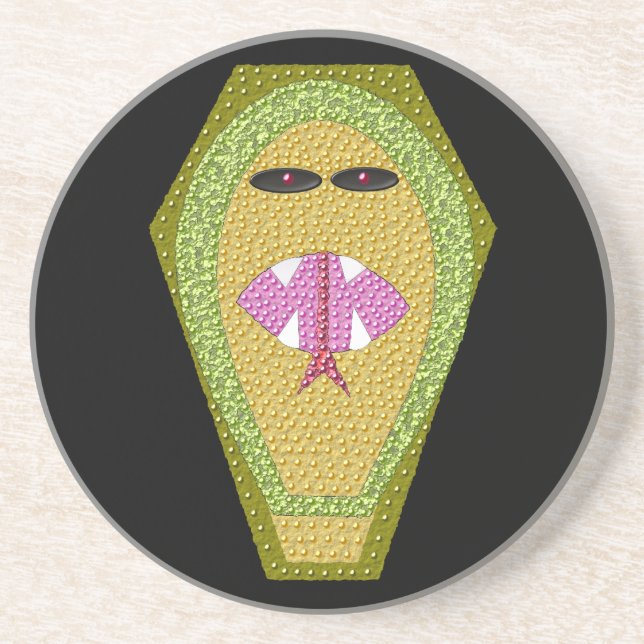 Porta-copos De Arenito Portas copos mortais egípcias de Cobra (Frente)