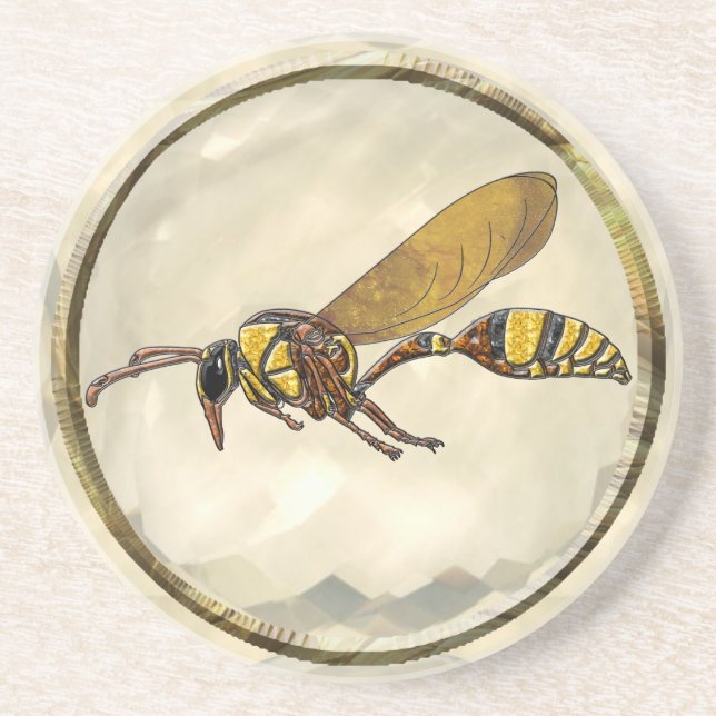 Porta-copos De Arenito Potter Wasp (Frente)