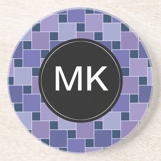 Porta-copos De Arenito Praças Ametist (Frente)