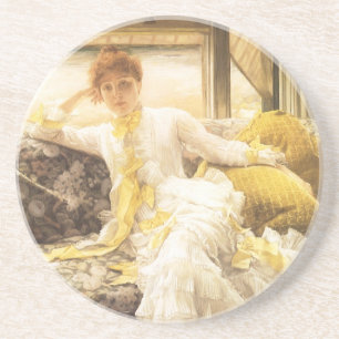 Porta-copos De Arenito Primavera (beira-mar) de James Tissot, Retrato Vin