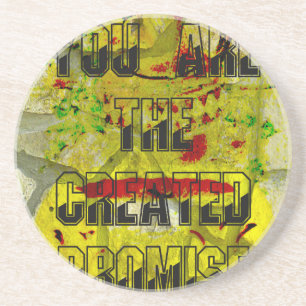 Porta-copos De Arenito Promessa do ouro: O Script do Ouro do Destino