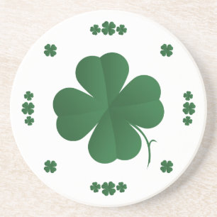 Porta-copos De Arenito Quatro Clovers Folha