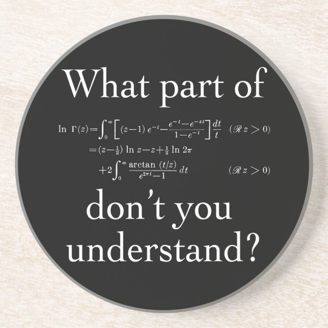 Porta-copos De Arenito Que parte de... Branco no escuro (Frente)