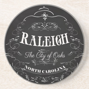 Porta-copos De Arenito Raleigh, North Carolina - a cidade dos carvalhos