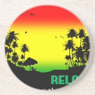 Porta-copos De Arenito rasta de relaxamento