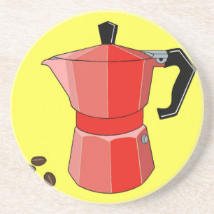 Porta-copos De Arenito Red Rainbow Espresso