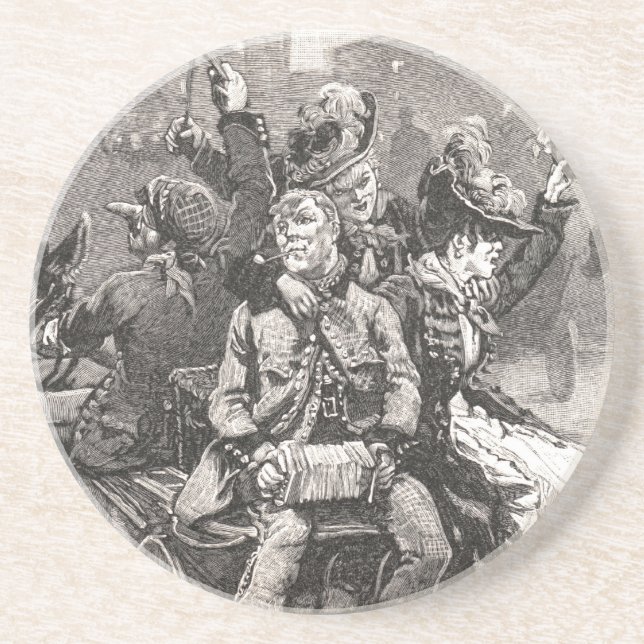 Porta-copos De Arenito Retorno do Derby (Frente)