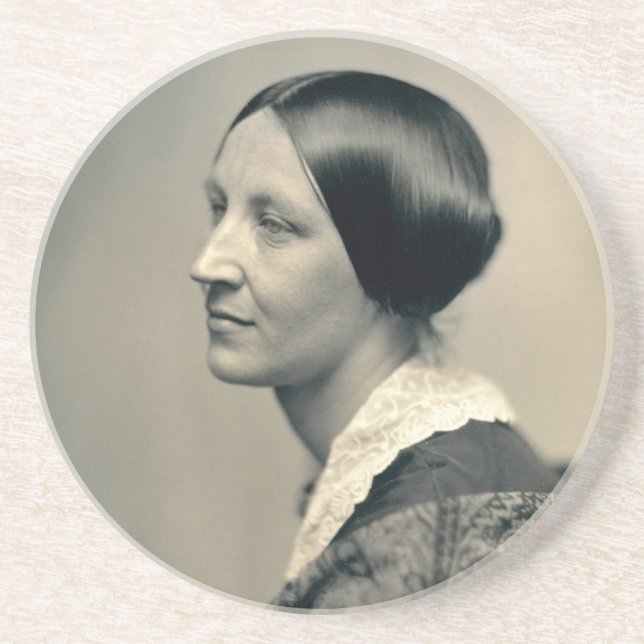 Porta-copos De Arenito Retrato de Susan Brownell Anthony 1850 (Frente)