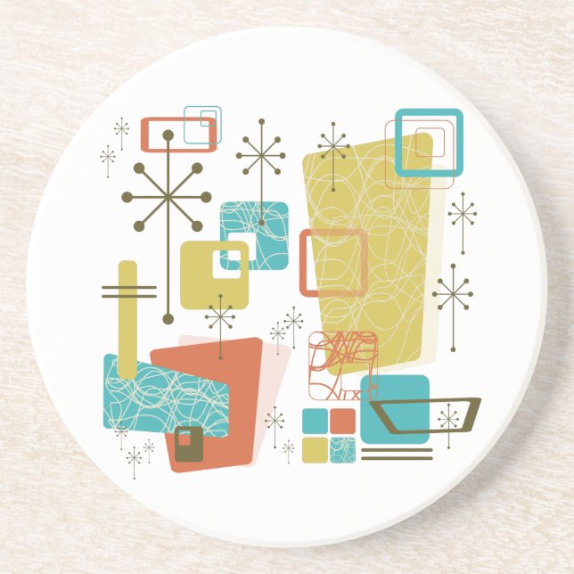 Porta-copos De Arenito Retro clássico (Frente)