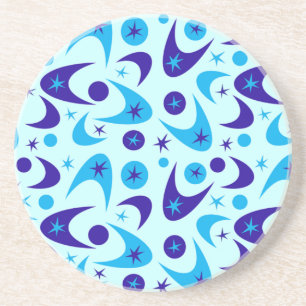 Porta-copos De Arenito Retro Hanukkah Starbursts & Boomerangs