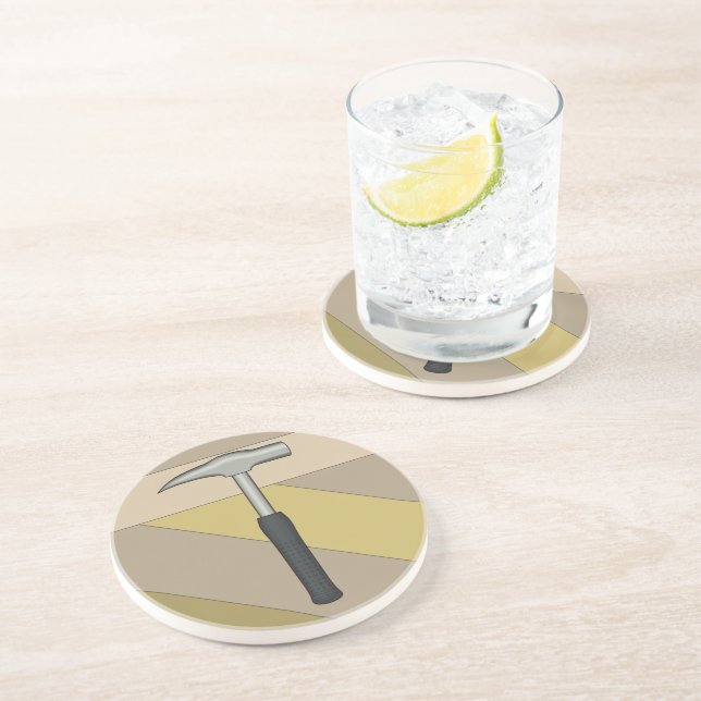 Porta-copos De Arenito Rock Hammer (Lateral)