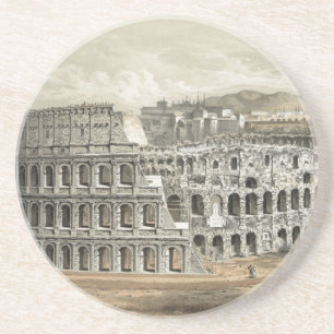 Porta-copos De Arenito Roman Coliseum Vintage Art