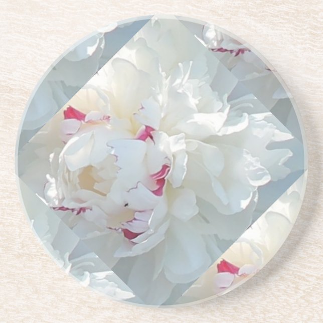 Porta-copos De Arenito Romantic Multi Peony Coaster (Frente)