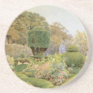 Porta-copos De Arenito Rosas e Pinks por Elgood, Jardim Inglês Antigo