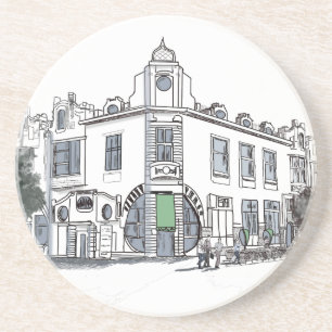 Porta-copos De Arenito rua da cidade antiga