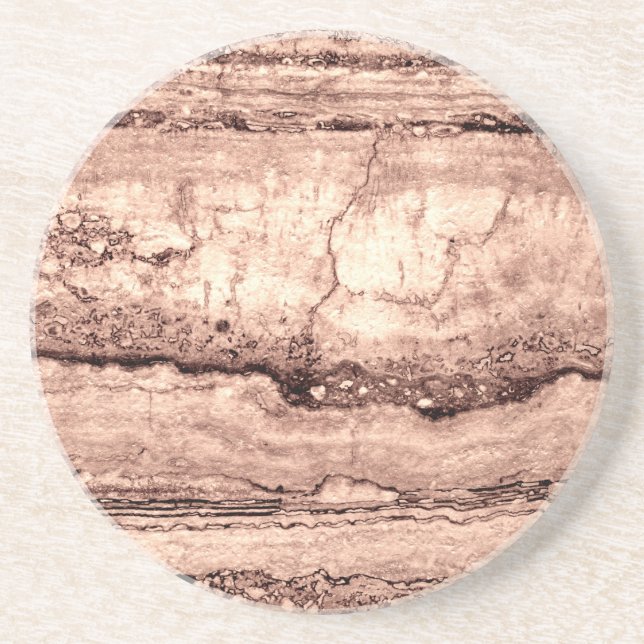 Porta-copos De Arenito Sand Dune Granite, pedra castanha (Frente)
