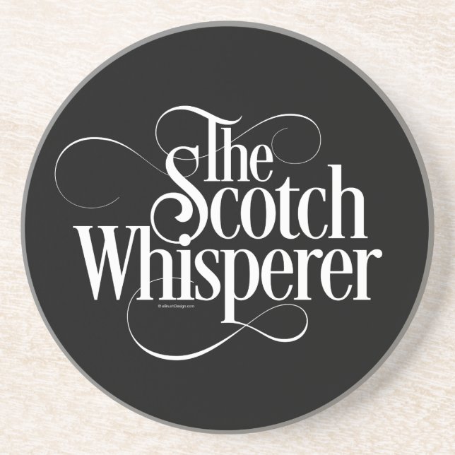 Porta-copos De Arenito Scotch Whisperer (Frente)
