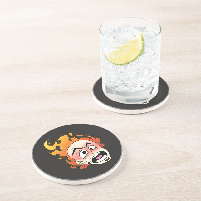 Porta copos de arenito Scovillelicio de Cabeça de  (Lateral)