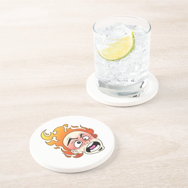 Porta copos de arenito Scovillelicio de Cabeça de  (Lateral)