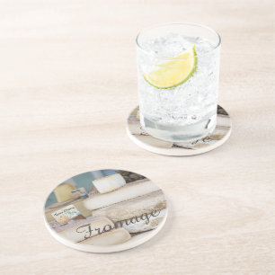 Porta-copos De Arenito Seleção Rústica De Queijo Francês