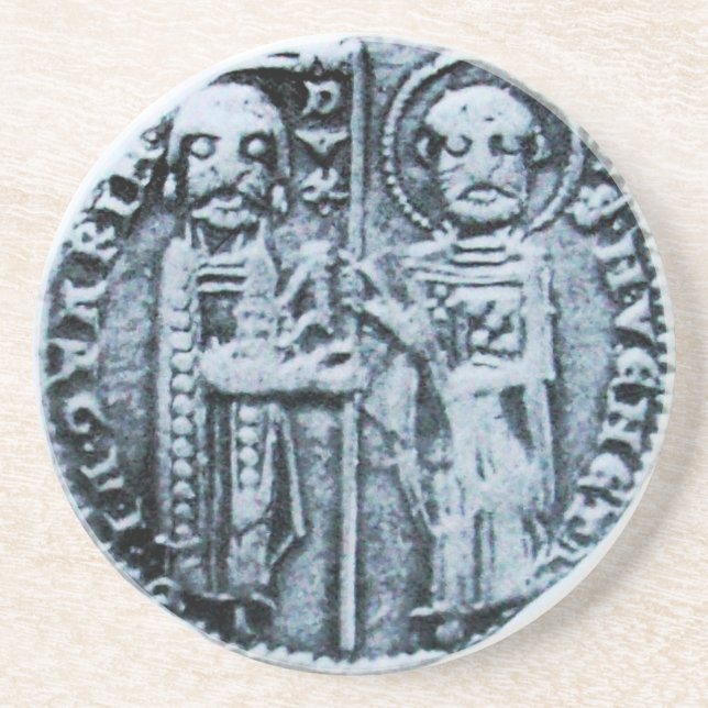 PORTA-COPOS DE ARENITO SELO DO MODELO KNIGHTS (Frente)