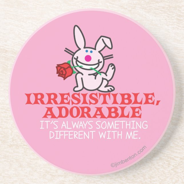 Porta-copos De Arenito Sempre Algo Diferente (Frente)