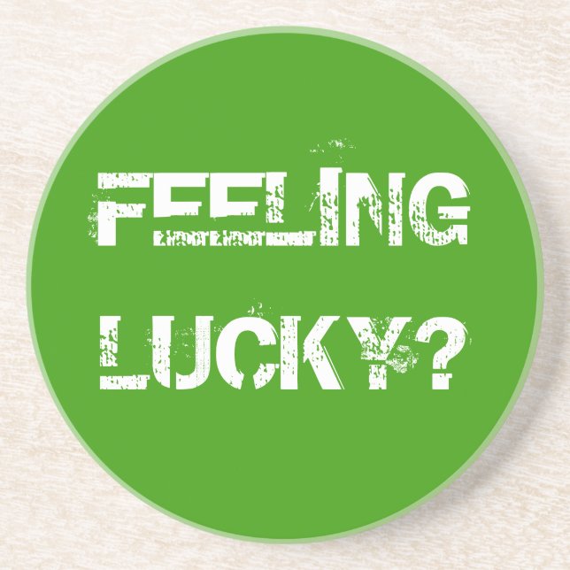 PORTA-COPOS DE ARENITO SENTIMENTO AFORTUNADO? (Frente)