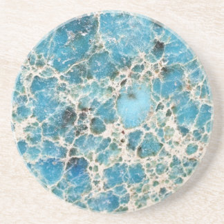 Porta-copos De Arenito Série Gemstone - Turquesa Vintage