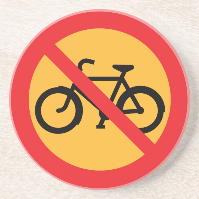 Porta-copos De Arenito Sinal de estrada (Frente)