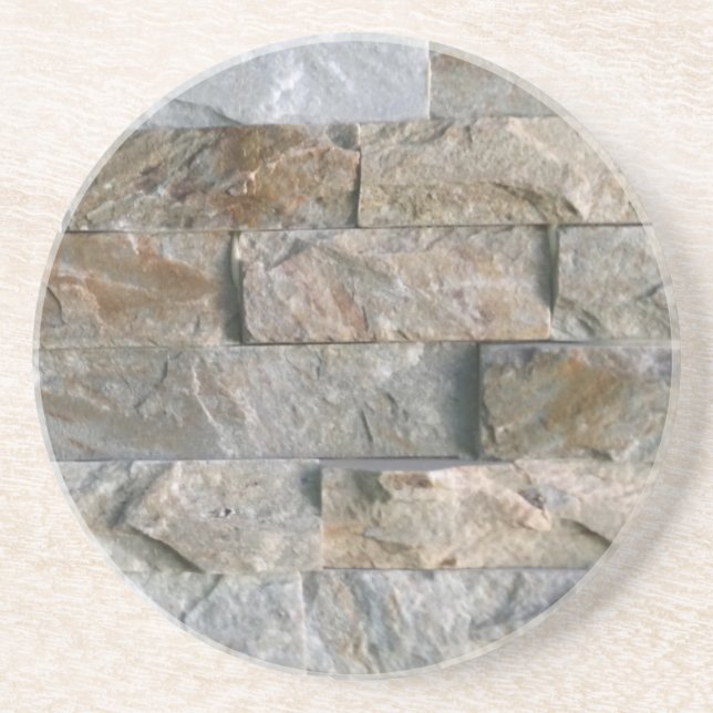 Porta-copos De Arenito Slabs Granitos Empilhados (Frente)