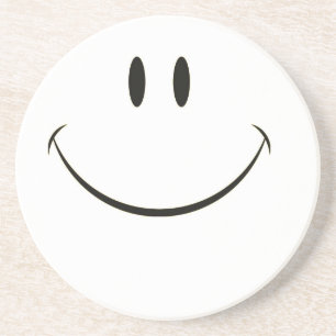 Porta-copos De Arenito Smiley face