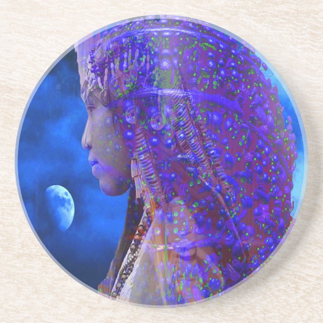 Porta-copos De Arenito Sombra (Frente)